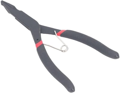 Dailygoods- Lockringtang 90° Hoekpunt - Retaining Ring Tang - Schokbestendig - Ergonomische PVC Handgreep - Veermechanisme - Geschikt voor Tandwielen/Bearings - Ringtang