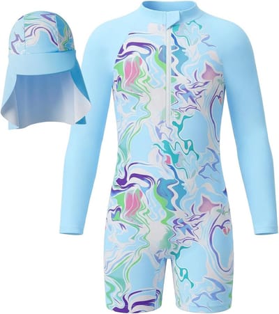 One Piece Zwemoutfit voor Kinderen met Cartoon Dieren en Rits - Perfect voor Strandvakantie en Zomerplezier