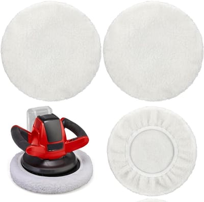 Lambswool Polijstpads voor Draadloze Polijstmachines, Geschikt voor Random Orbital Schuurmachines, Auto Polijsten en Afwerking
