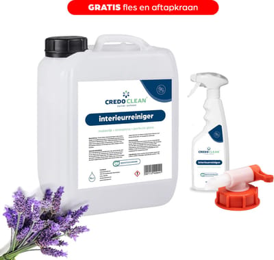 Credo Clean Interieurreiniger 5L - Voordeelverpakking - Gratis Fles + Aftapkraan