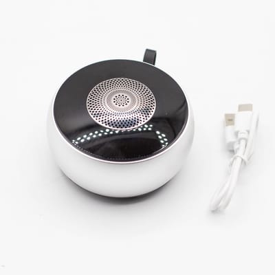 SIlver Mandela Lighting Effect Mini Speaker