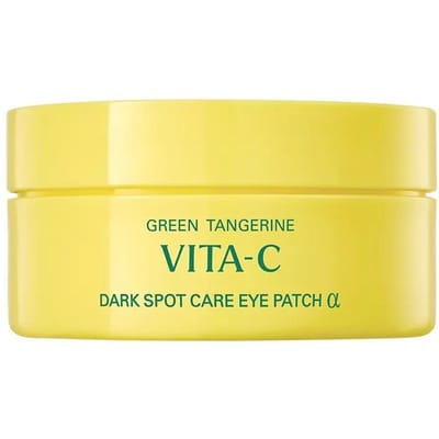 Patchs Yeux Vita-C Mandarine Verte Soin Taches Foncées Alpha 60 Patchs Double Lot (1+1)