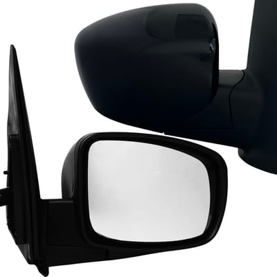 BILMAX Rechter Buitenspiegel Vervanging voor Hyundai i10 2007–2010, Handmatig Verstelbaar (met Joystick), Zwart, 0-Pins (Passagierszijde)