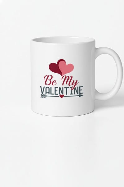 Valentijn Mok "Be My Valentine" met Hartjes | Romantisch Liefdescadeau