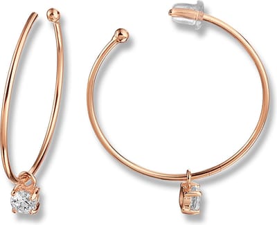 Amanto Oorbellen Fira Gold - 925 Zilver Goudverguld - ∅25mm