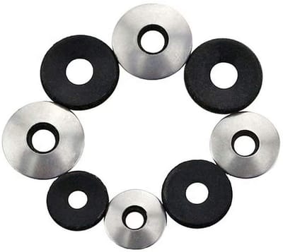 Waterdichte Pakking - EPDM Ring - Schroef Afdichting - Roestvrij Staal Composiet - M6.3x16 50 Stuks - Zilver