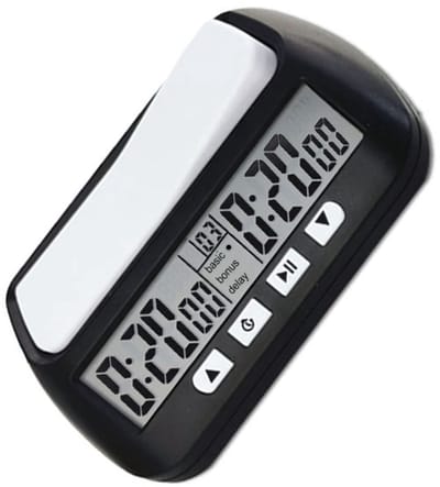 Dailygoody - Digitale Schaakklok - Hoorbaar Alarm - Ideaal voor Toernooien - Zwart - Voor Schaaktraining - Compact en Lichtgewicht