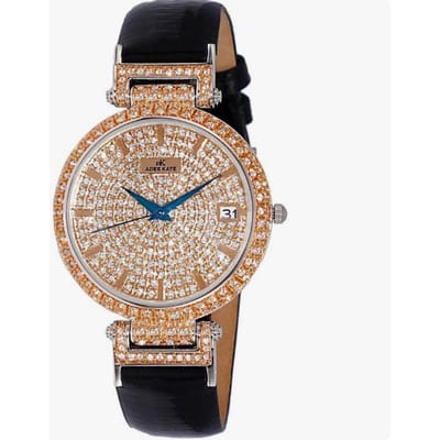 Montre pour femme Adee Kaye Collection Embellish Accents en cristal Cadran pavé Quartz AK2529-MRG beige