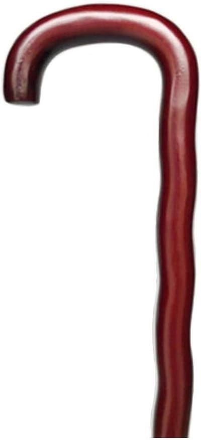 Houten Wandelstok - Steunstok - Veilig Lopen - Antislip Onderkant - Ergonomische Handgreep - Natuurlijk Hout