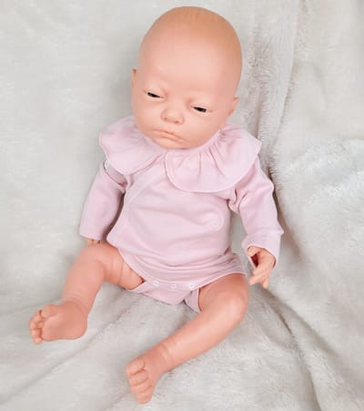 Babidu Romper/Body | Roze | Overslag | 1178 | Newborn | maat 50