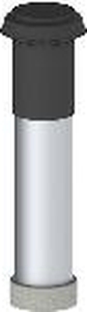 Burgerhout 40.048.06.00 - geisoleerde ventilatiedakdoorvoer- Ø160mm - lengte 1000mm - zwart (RAL9005)