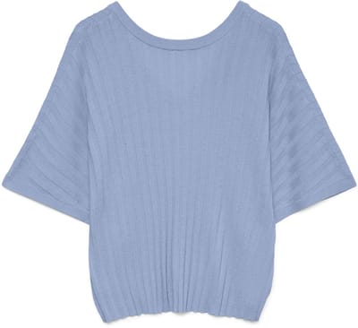 VERO MODA - VMBARBADOS SS V-BACK PULLOVER GA SE - Dames - Gebreide truien