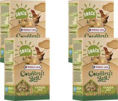 Versele-Laga Country`s Best Snack Garden Mix - Kippenvoer - 4 x 1 kg