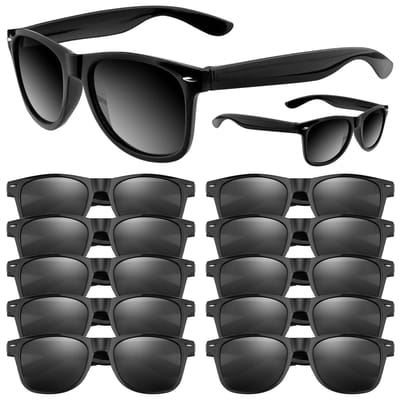 Dailygoods- Zonnebril Bulk - 6 Stuks - Neon Zonnebrillen - Feestartikelen - Retro Vintage - Geschikt voor Volwassenen - Feestzonnebril