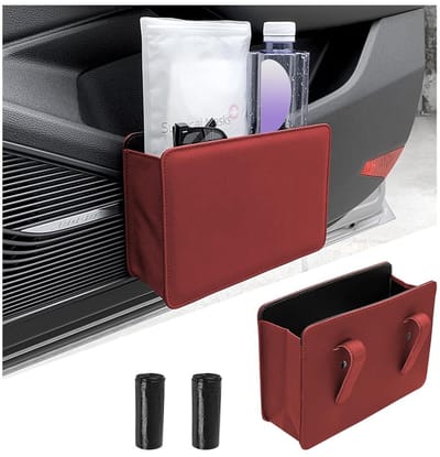 Dailygoods- Vuilnisbak Robuust en Duurzaam - Opbergdoos met Deksel - Auto Organizer - Waterdicht - Inklapbaar - 20,5 x 6,5 x 14 cm