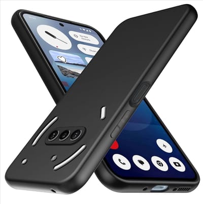 Casemania Hoesje Geschikt voor Nothing Phone 3a - Zwart - Siliconen Back Cover