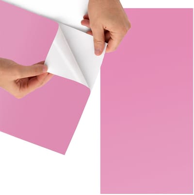 Tulup Meubelfolie - Koel roze Meubel Wrap Folie - 65x130 cm - Roze Meubelfolie - Wrapfolie Keuken - Minimalist Meubelfolie - Decoratiefolie - Tafeldecoratie - Achtergronden en patronen