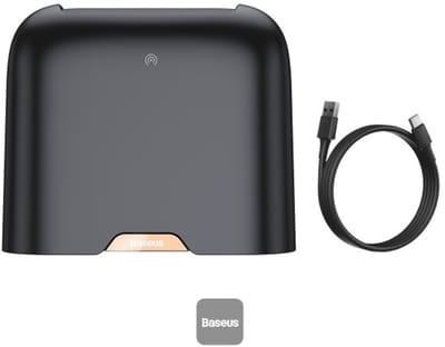 Baseus Smart Cleaner Auto prullenbak (inclusief 2 rollen van 60 gratis vuilniszakken) zwart