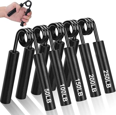 Handle Amplifier (50/100/150/200/250 lbs), No Slip Metal Handle Finger Booster, Heavy Duty Grip Strength Trainer for - ShopVlot