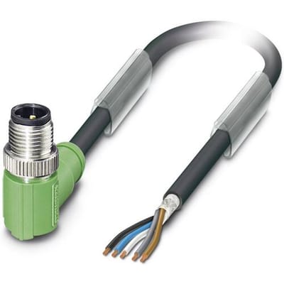 Phoenix Contact 1682757 Sensor/actuator connector, geassembleerd M12 Aantal polen (sensoren): 5 Stekker, haaks 1.50 m 1 stuk(s)
