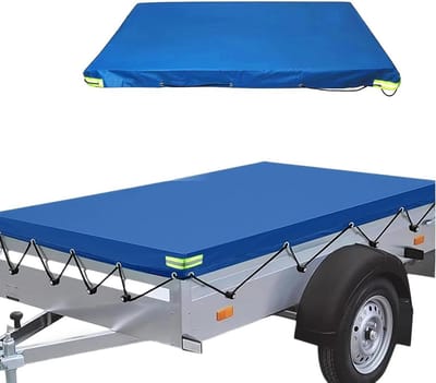 Aanhanger Afdekzeil - Lading Bescherming - Veilig Transport - Scheurvast Oxford Doek - 214x122x13 cm - Blauw