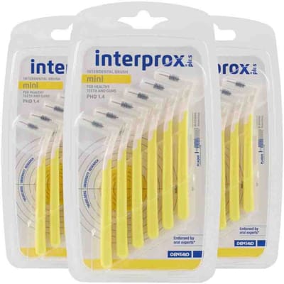 Interprox Plus Mini - 3.0 mm - Geel - 3 x 6 stuks - Voordeelpakket