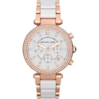 Michael Kors MK5774 Parker Chronograaf Tweekleurig Dameshorloge 39