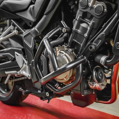 Motor Highway Crash Bar Bumper Protector voor CB650R 2019-2023 - Zwart, Links en Rechts, Bescherming en Veiligheid voor Motorrijders