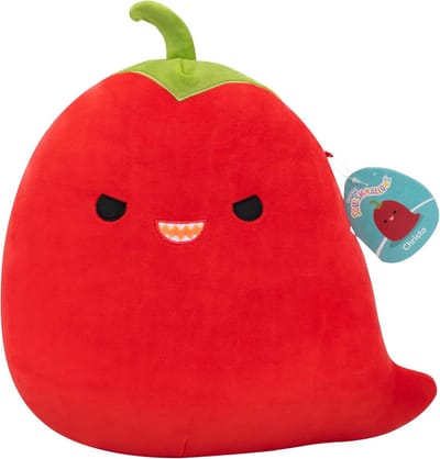 Squishmallows Original Christo The Red Chili Pepper - Officiële Jazwares Knuffel - 19 cm - Superzacht Pluche
