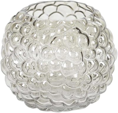 Rasteli Vaas Bolvormig Glas Grijs D 20 cm H 17 cm