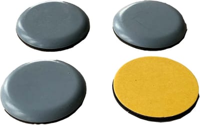 FSW-Products - 4 Stuks - Teflon Meubelglijders - 4cm dia - Rond - Meubelvilt - Vloerglijders - Meubelonderzetters - Zelfklevend - Bescherming van Vloer en Meubel - Stoelpoten - Antikras - Viltjes – Stoelpootdoppen