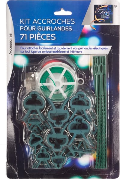 Feeric Lights & Christmas Kerstverlichting accessoires set - 71-delig - ophang set