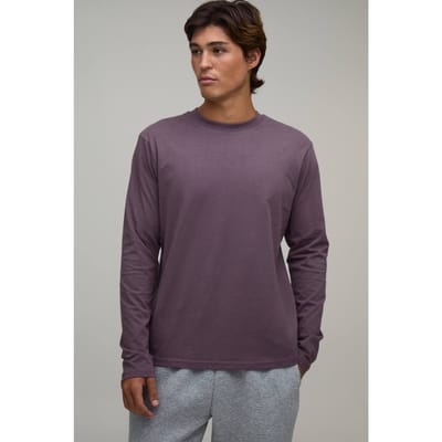 Essentieel Regular Fit Shirt Met Lange Mouwen | Mauve | Size Large