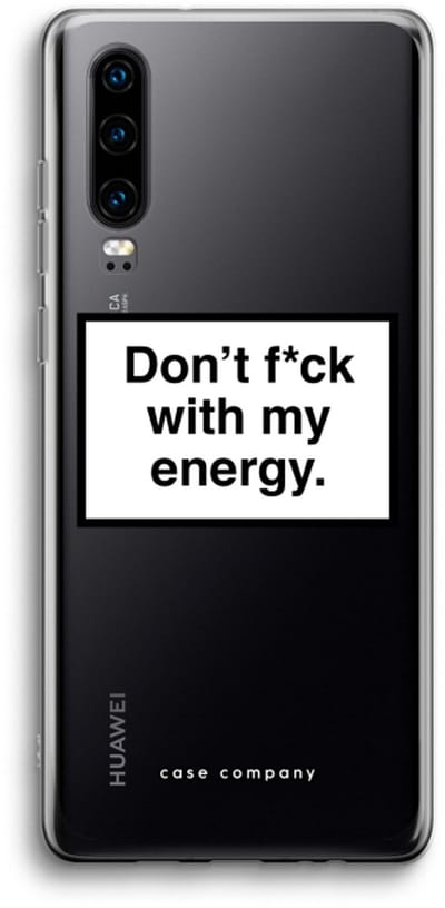 Case Company® - Hoesje geschikt voor Huawei P30 hoesje - My energy - Soft Cover Telefoonhoesje - Bescherming aan alle Kanten en Schermrand