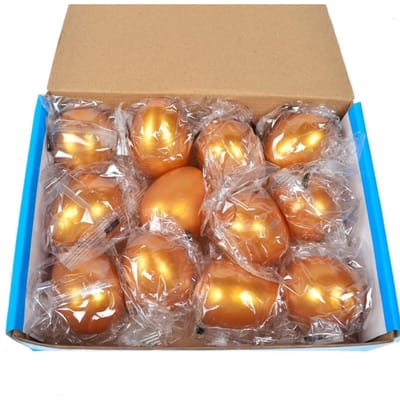 Œuf simulé Œuf d'or Astuce pour jeunes Personnes Jouet éducatif Amusant Décompressionvent Œuf Balle à presser Cadeau Squishy Soulageur de stress brown