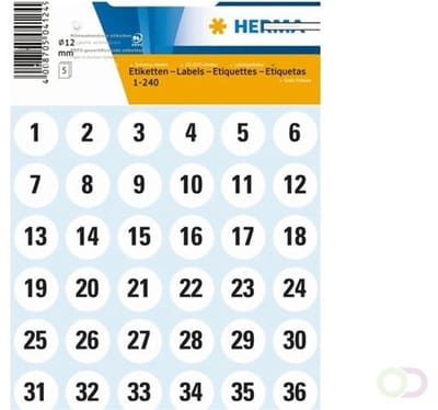 Stickers met nummers - Stickers met nummers - Klein - Accessoires - TT Kooien - Kooien - Broedkooien / Kweekkooien