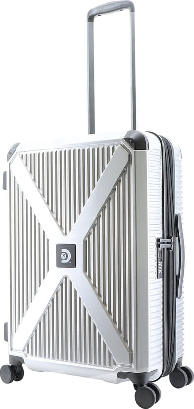 Discovery Crossroad polycarbonaat koffer / Reiskoffer Large - Zilver -118 Liter - Zilver / Large