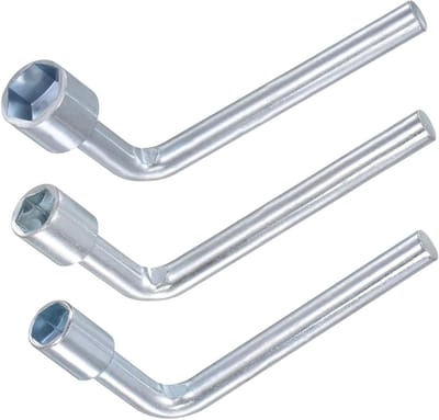 L-vormige inbussleutel set | 8 mm, 10 mm, 13 mm | 6-punts moersleutel voor mechanische reparaties, 3 stuks