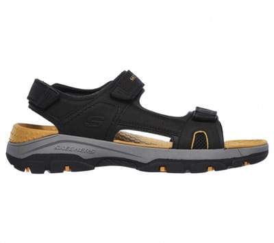 Skechers Tresmen-Hirano 204106-BLK, Mannen, Zwart, Sportsandalen maat: 43 EU