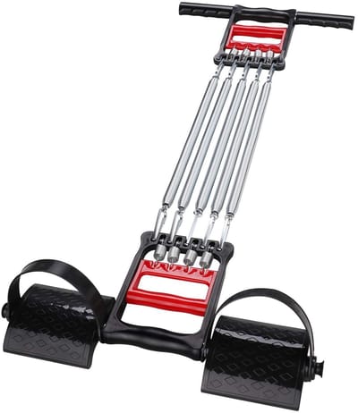 Dailygoods- Borstverlenging Multifunctioneel - Fitnessapparatuur - Klemmen - Handoefeningen - Elastisch Voetpedaal - Koolstofstaal - 1,5 kg - Fitnessapparaat