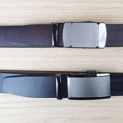 Safekeepers Riem Heren - Leren Broekriem - Automatische Gesp - Zonder Gaatjes - maat 115/130 cm