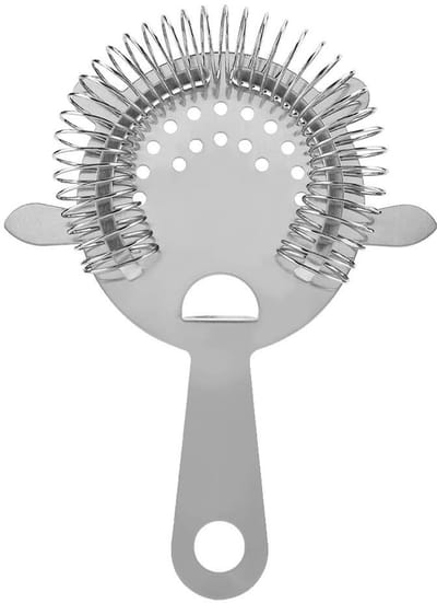 Dailygoods- Cocktailzeef Commerciële Kwaliteit - RVS Bar Zeef - Drankfilter - Barman Benodigdheden - Voedselkwaliteit - Duurzaam 304 Roestvrij Staal - Cocktailfilter