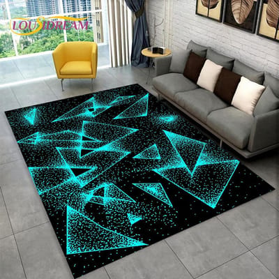3D abstracte moderne geometrische illusie gebied tapijt, tapijt tapijt voor woonkamer slaapkamer bank deurmat decor, kinderspel antislip vloermat 70x100cm(27x39im)