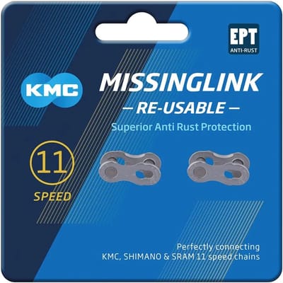 KMC Kettingschakel 11-speed - Anti-roest - Eenvoudige installatie - Zilver - 2 stuks