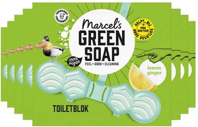 Marcel's Green Soap Toiletblok - Citroen & Gember - 8 x 35 gram