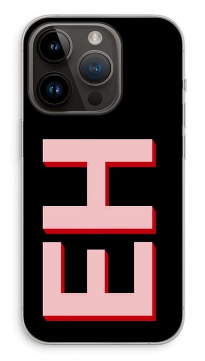 Gepersonaliseerd - Case Company® - Hoesje geschikt voor iPhone 14 Pro hoesje - Monogram - Soft Cover Telefoonhoesje - Bescherming aan alle Kanten en Schermrand