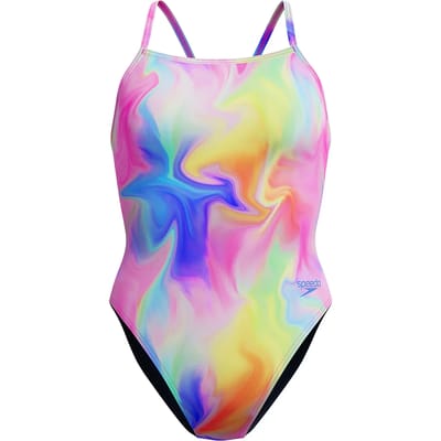 Dameszwempak 1-delig met print Speedo V-Back 2.0