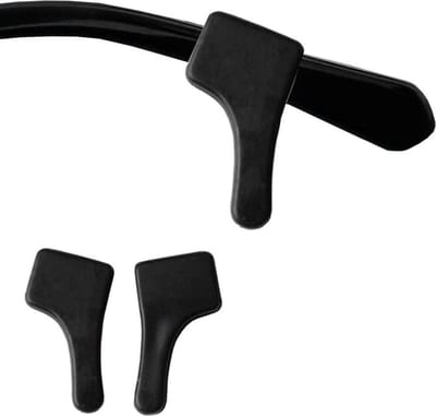 Fako Bijoux - Anti-slip Oorhaakjes Mini - Brilhaakjes - Siliconen - Zwart - 1 Paar