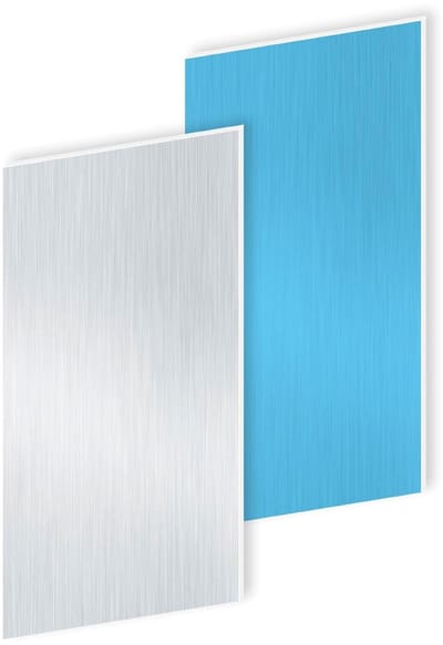 Aluminium Plaat - Metaalplaat - Doe-het-zelf - Dubbelzijdig Beschermd - 300x150 mm - Zilver