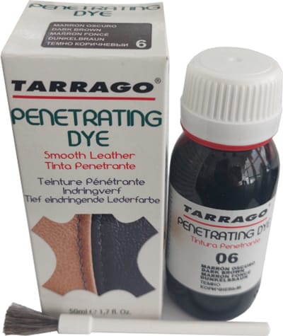 Tarrago Indringverf - Verf voor Schoenen - Leer/Synthetische Ledersoorten - Donker Bruin (Schoenverf)